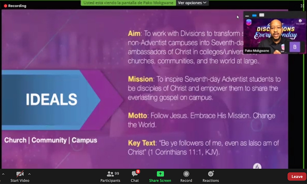 Adventist Church Reassures University Students of Their Mission to ...